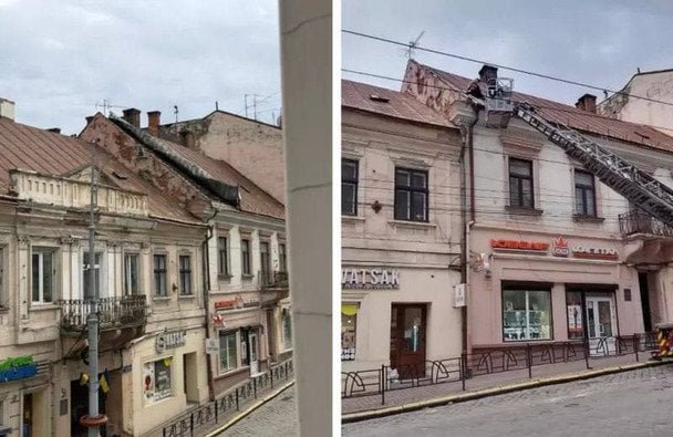 Негода у Чернівцях 7 квітня.  / © соцмережі