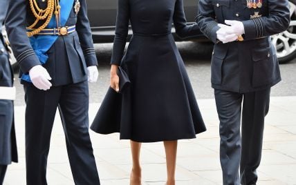 В черном платье от Dior: герцогиня Сассекская снова удивила выбором наряда
