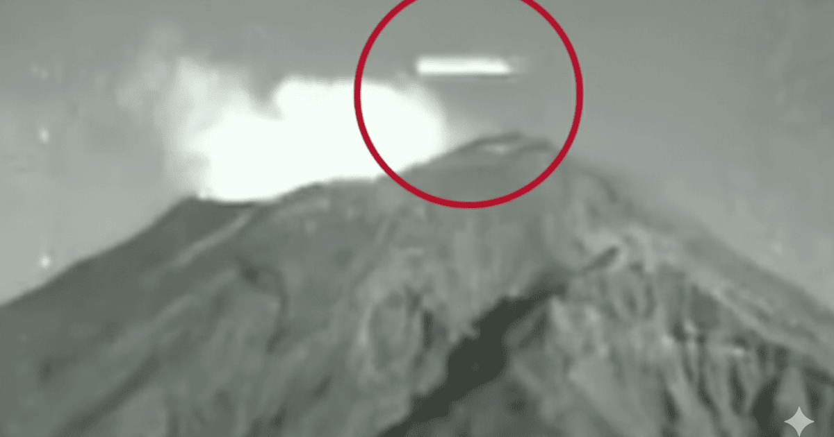 НЛО над вулканом Попокатепетль