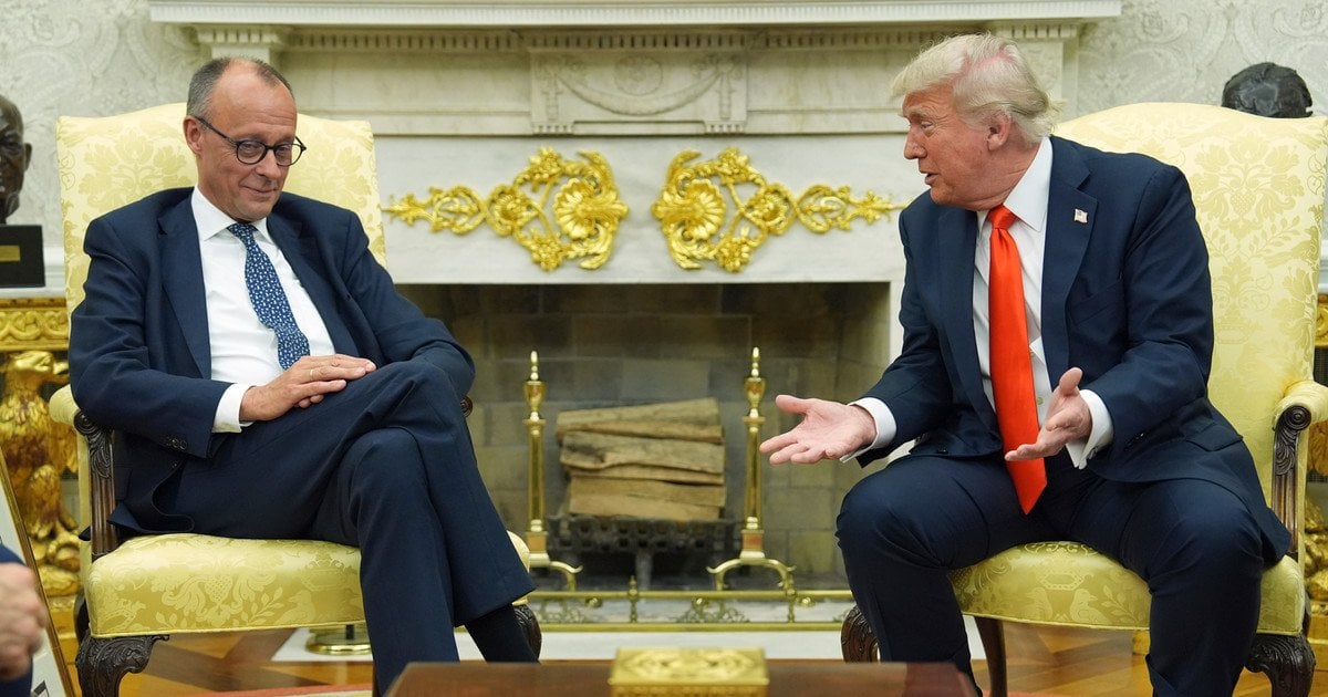 Фрідріх Мерц і Дональд Трамп.