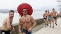 В Сербии на морозе устроили забег в одних трусах