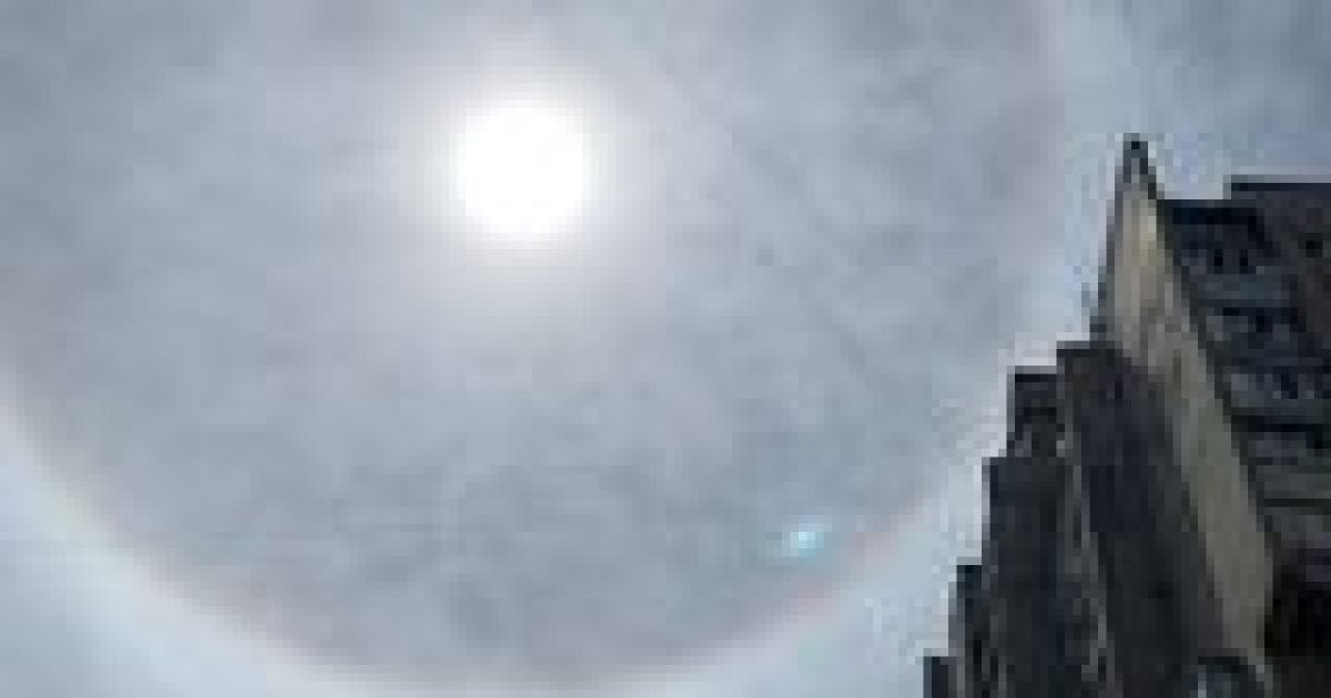 Незвичне сонце налякало жителів Запоріжжя