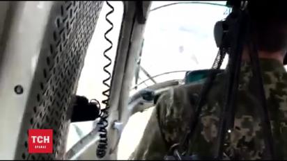 Відео з гелікоптера, який зазнав катастрофи на Донеччині