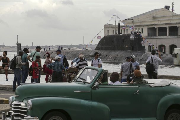Российская подлодка "Казань" в порту Гаваны / © Associated Press