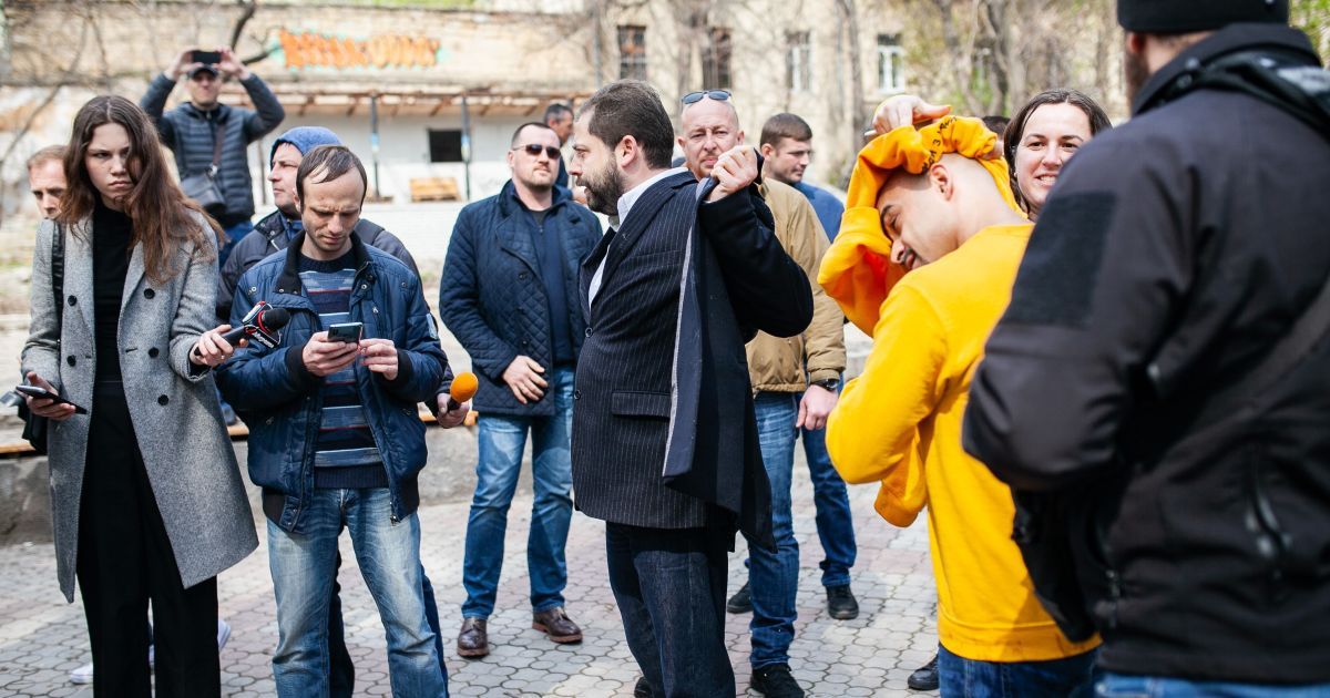 Мустафа Найєм в Одесі / © Українська служба інформації