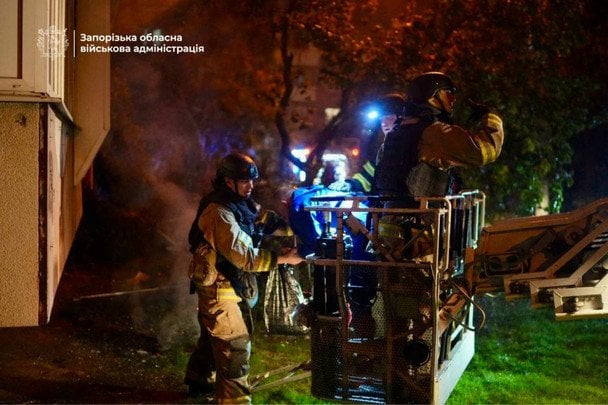 Атака РФ на Запоріжжя 5 жовтня / © Запорізька ОВА
