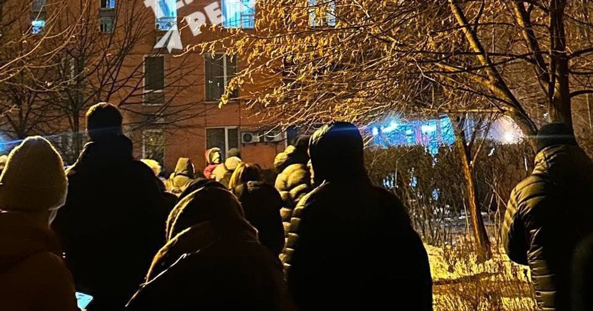 Нападение дронов на Киев