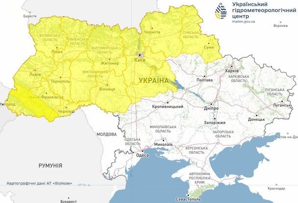 Заморозки в Україні 7 квітня.  / © Укргідрометцентр