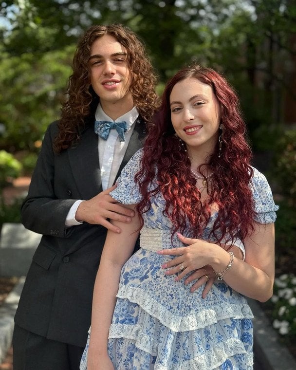 Маша Полякова з чоловіком / © instagram.com/mashapolyakova