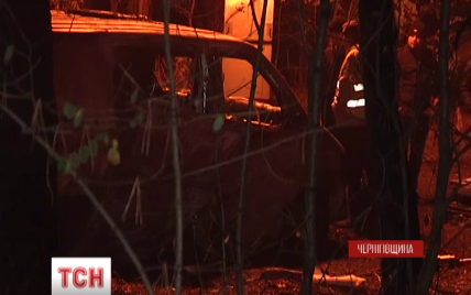 Сожженная под Черниговом инкассаторская машина перевозила около 15 млн гривен