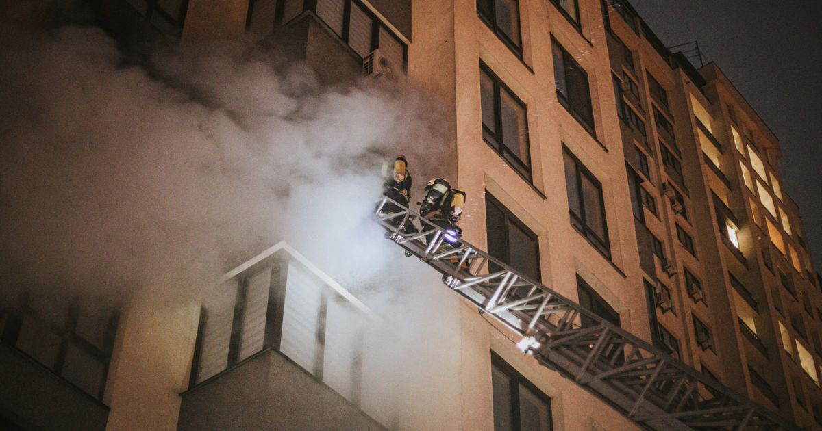 пожежа 13 лютого у Києві_2 / © ГУ ДСНС у Києві