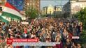 Десять тысяч человек вышли на улицы Будапешта в знак несогласия с политикой премьера