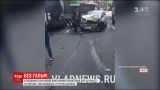 В России грузовик протаранил почти два десятка автомобилей
