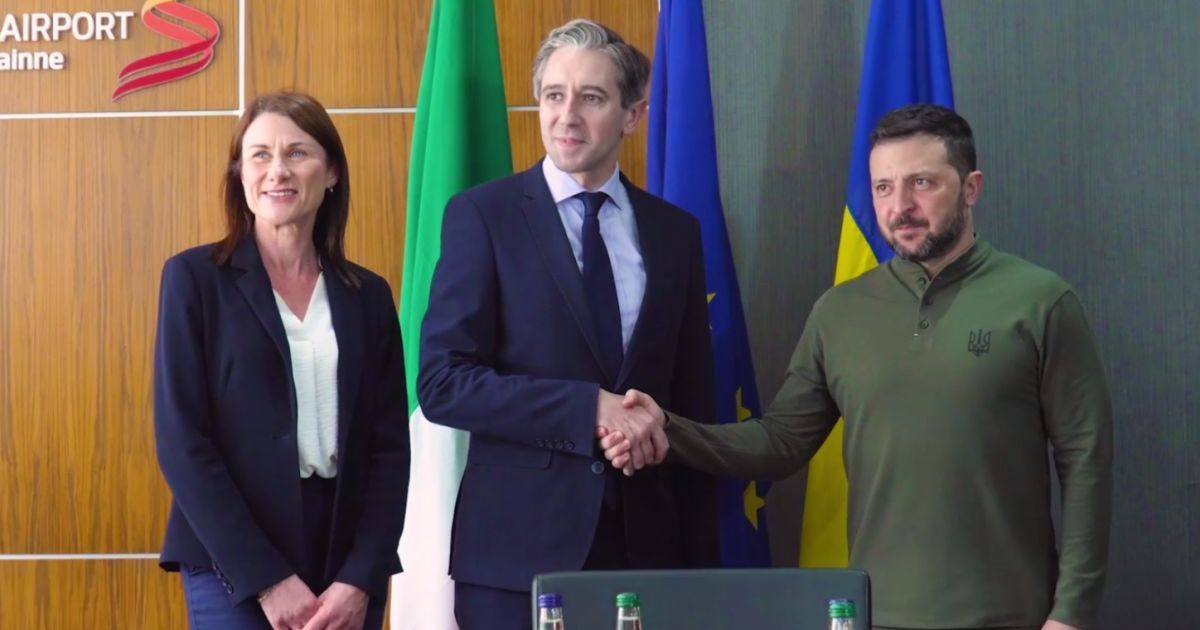 Президент України Володимир Зеленський зустрівся з прем'єр-міністром Ірландії Саймоном Гаррісом