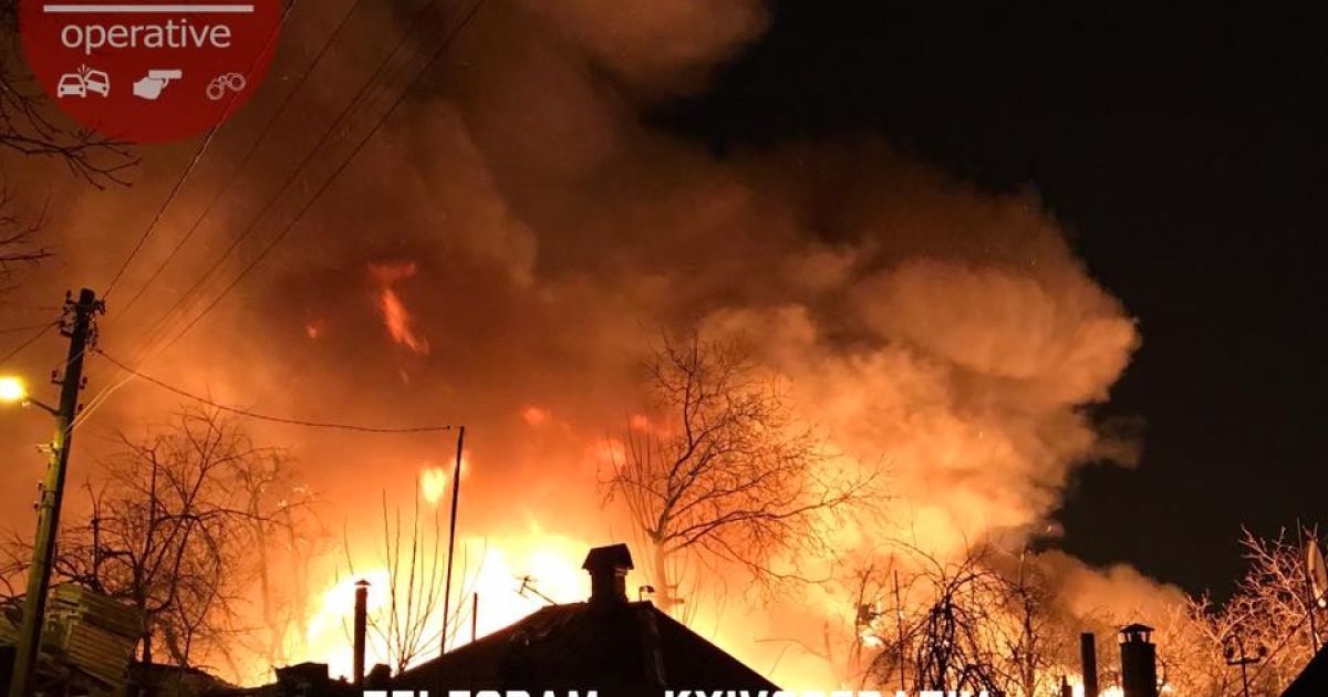 Пожежа Гомельська Київ_4 / © Facebook/Киев Оперативный