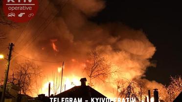 Пожежа Гомельська Київ_4 / © Facebook/Киев Оперативный