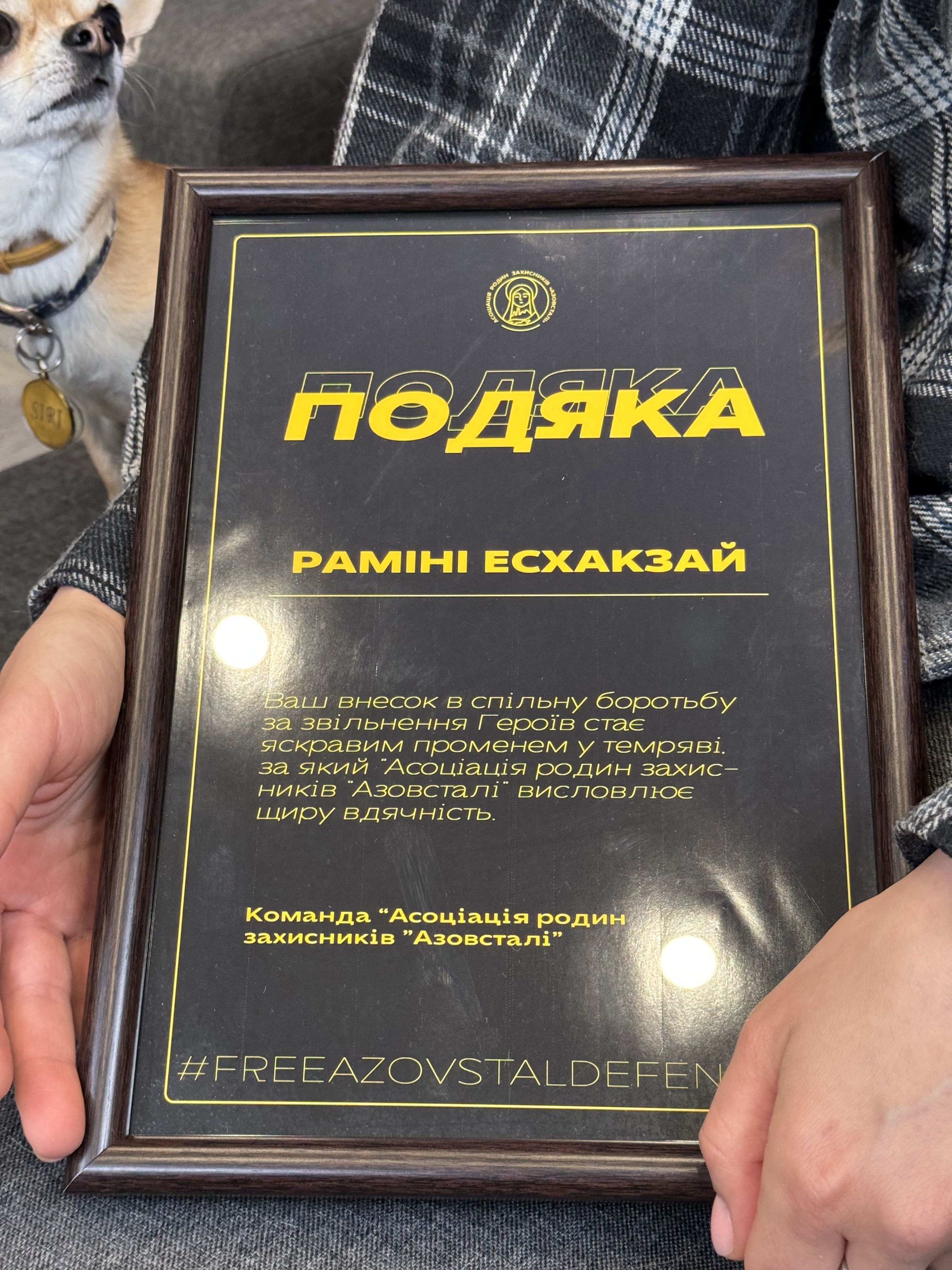 Награды Рамины Эсхакзай / © 