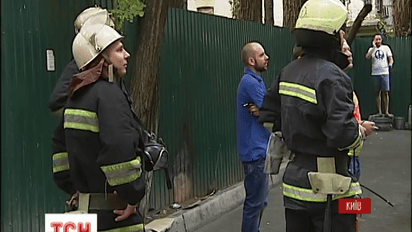 В Киеве вспыхнул ресторан, граничащей с детсадом