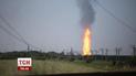 Газопровод пробит ориентировочно в трех местах