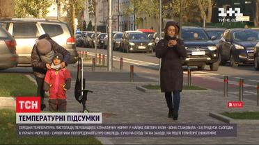 Ноябрь в Украине был в полтора раза теплее климатической нормы