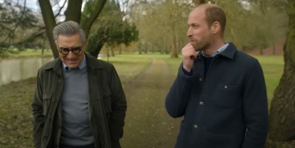 Юджин Леві розмовляє з принцом Вільямом у Віндзорському парку