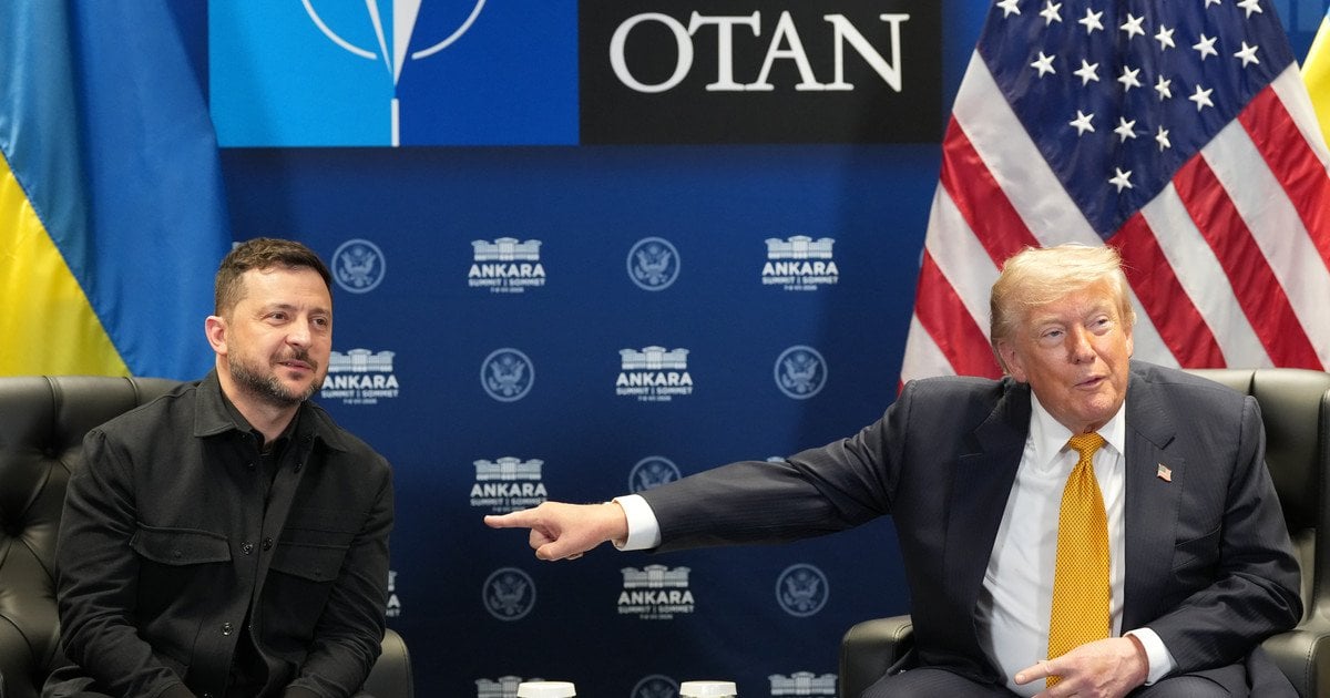 Президент США Дональд Трамп зустрівся з президентом України Володимиром Зеленським на полях саміту НАТО в Анкарі, Туреччина, у середу, 8 липня 2026 року.