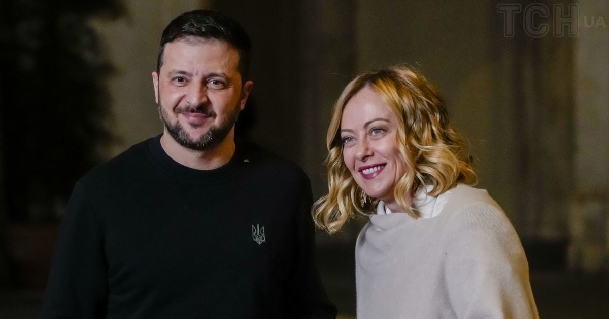 Володимир Зеленський і Джорджа Мелоні