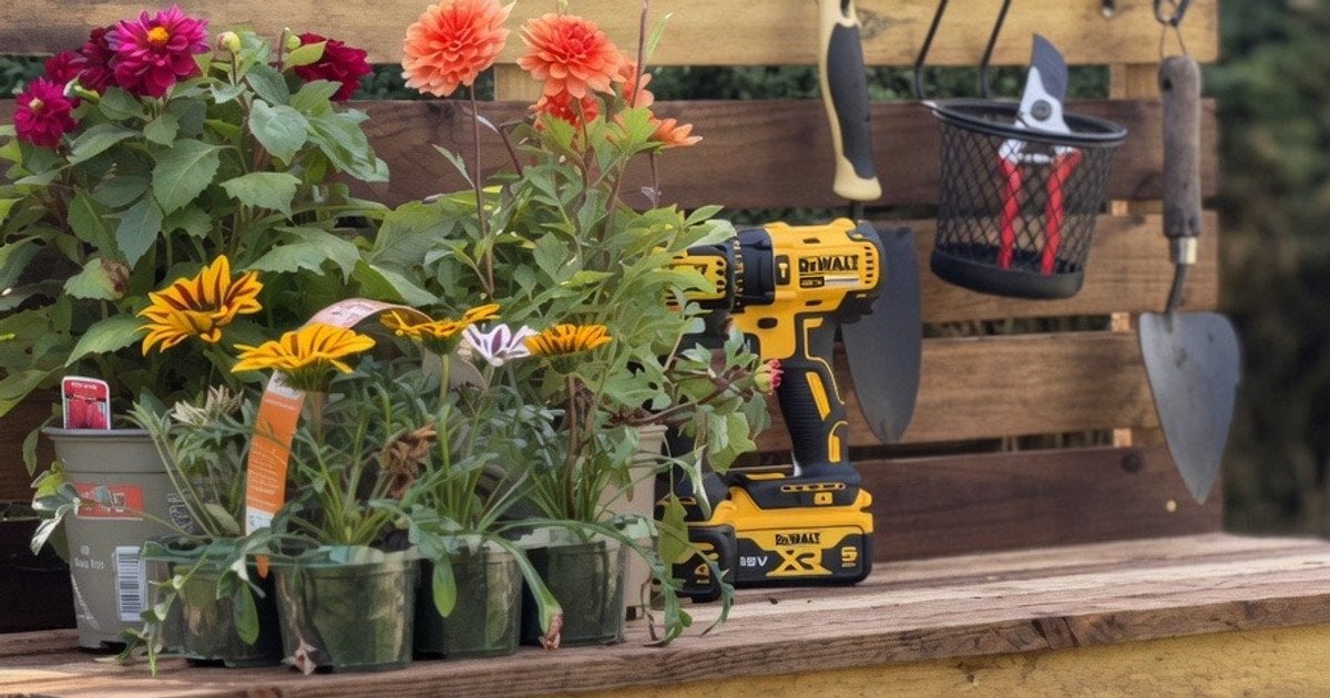 садовий стіл із піддонів instagram.com/gardening.with.ish