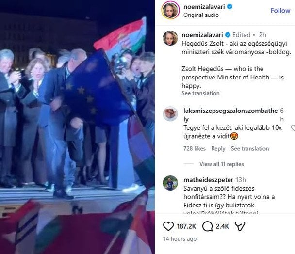 Ймовірний майбутній міністр охорони здоров’я Жолт Гегедюш Фото скрин соцмережі