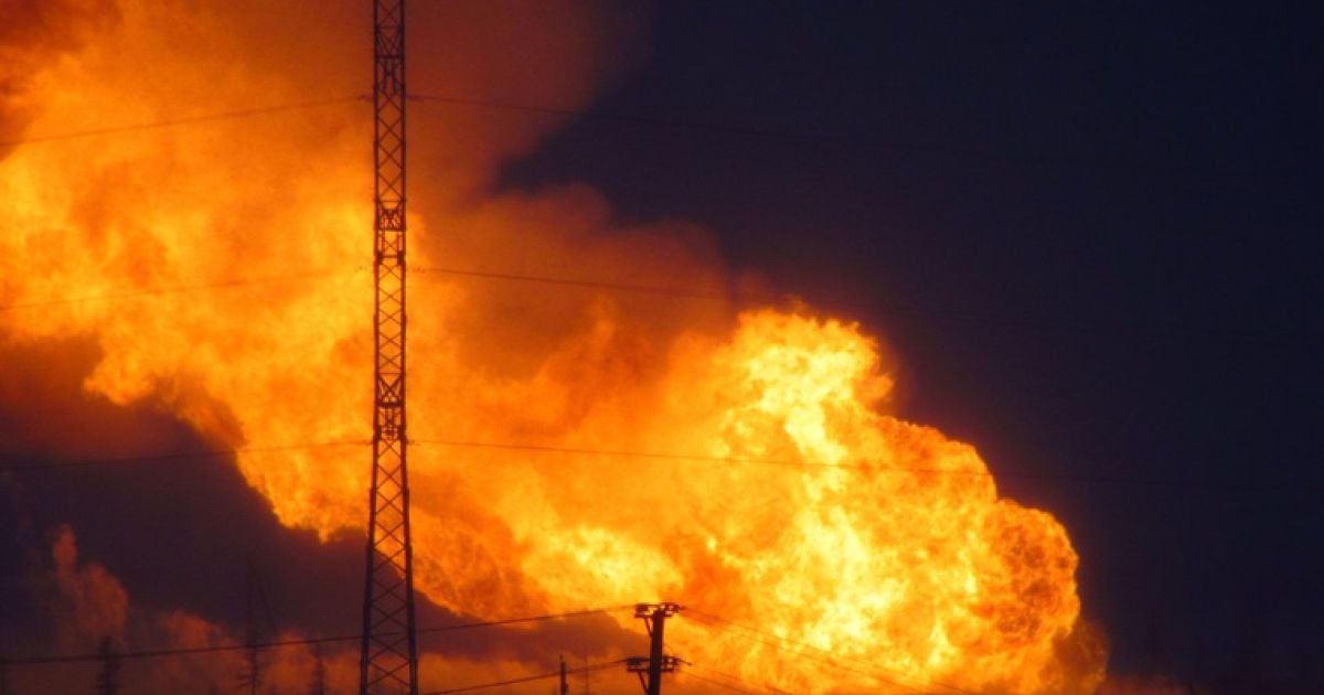 Стовп полум&#039;я було близько 20 метрів