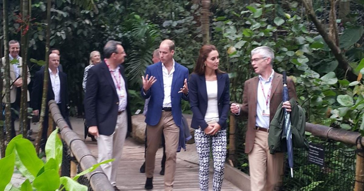 Герцогиня Кембриджская и принц Уильям в Корноулле