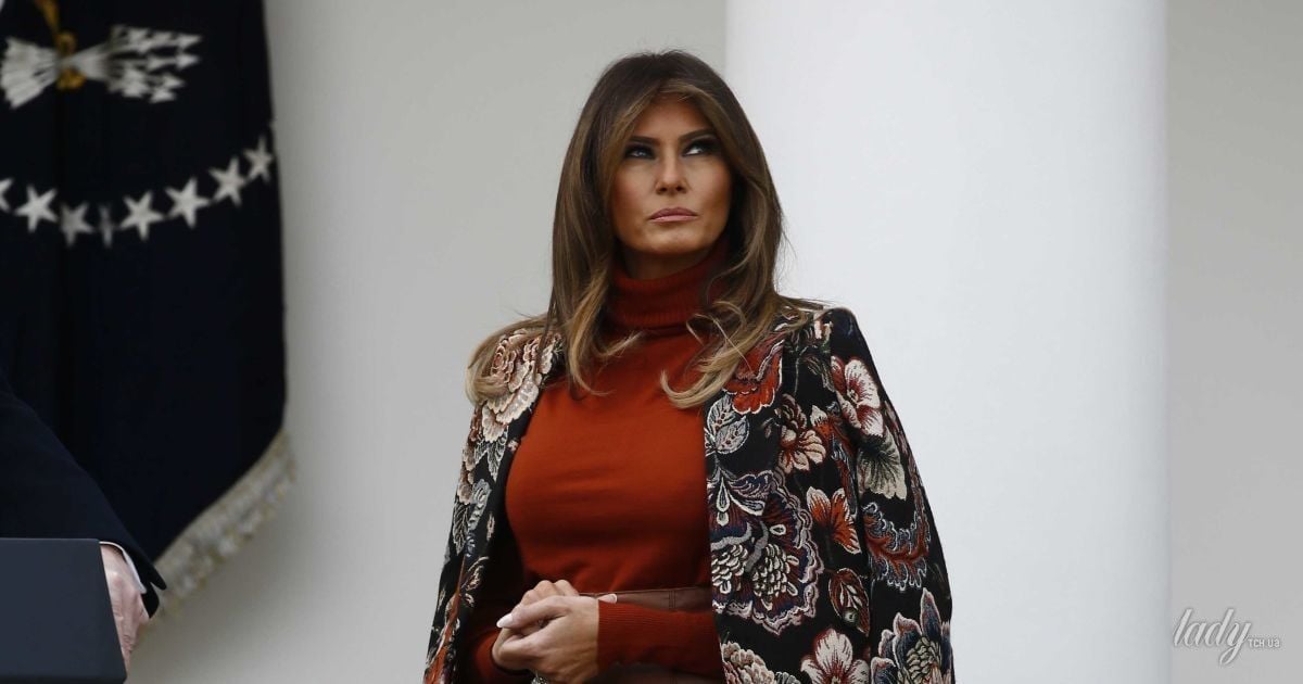 Мелания Трамп на церемонии помилования индейки в Белом доме