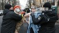 У річницю Євромайдану активістки Femen оголилися під Адміністрацією президента