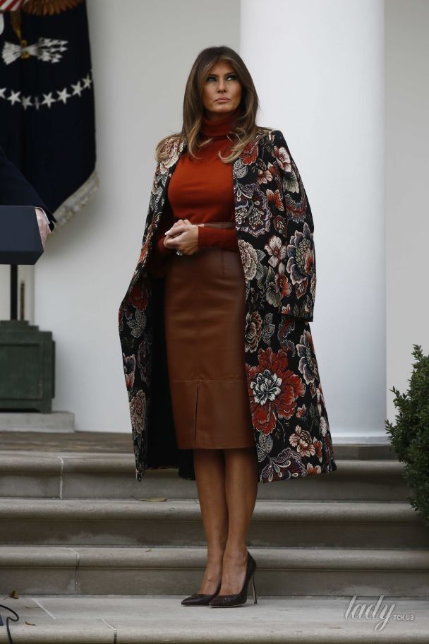 Мелания Трамп на церемонии помилования индейки в Белом доме / © Reuters