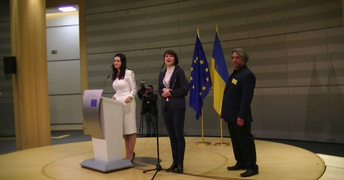 Состоялась презентация &laquo;Переможців&raquo; в стенах Европарламента / © пресс-служба канала "1+1"