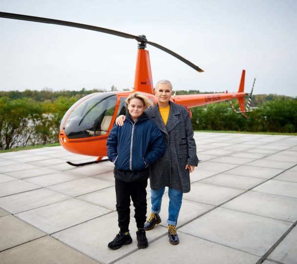 Алла Мазур з сином / © пресслужба каналу "1+1"