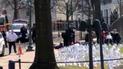 Місце самоспалення біля посольства Ізраїлю у Вашингтоні