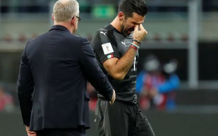 Буффон едва сдержал слезы во время интервью после невыхода сборной Италии на ЧМ-2018