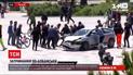 Новости мира: прохожий выполнил акробатический трюк, чтобы остановить опасного водителя в Тиране