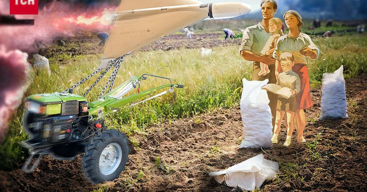 Українці в соцмережах розмірковують, чи придатні знайдені двигуни збитих "Шахедів для мотоблоків, якими обробляють земельні ділянки. Колаж ТСН.ua