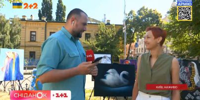 Благотворительная ярмарка в поддержку Украины! Корреспонденту «Сниданка» Антону Пшеничному показали уникальный лот