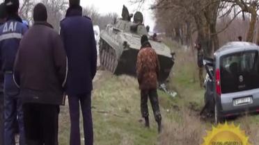 На Херсонщині БМП спричинила ДТП