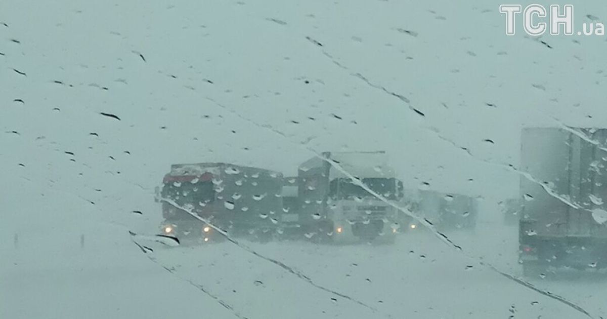 фури в снігу на одеській трасі_2 / © Фото Светланы Москаленко/ТСН.ua