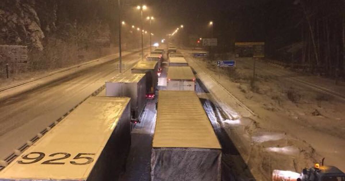 фури в снігопаді_1 / © Facebook/Владимир Омелян