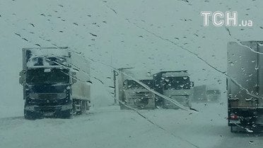 фури в снігу на одеській трасі_3 / © Фото Светланы Москаленко/ТСН.ua