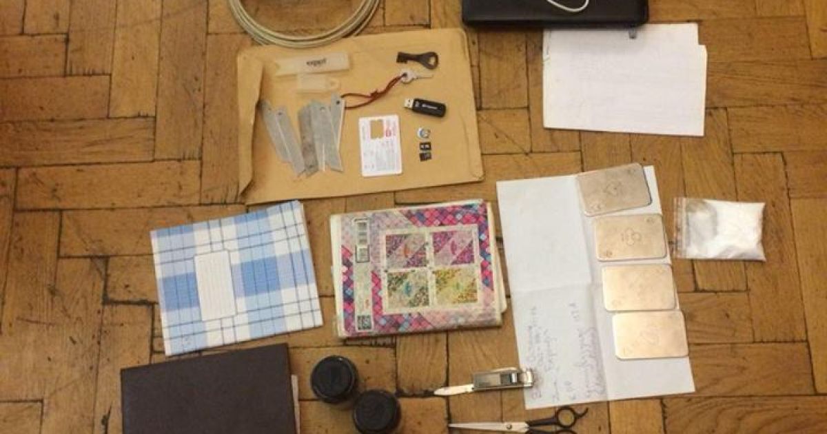 Вилучені речі у камері бійців Торнадо_6 / © facebook/Андрій Лисенко