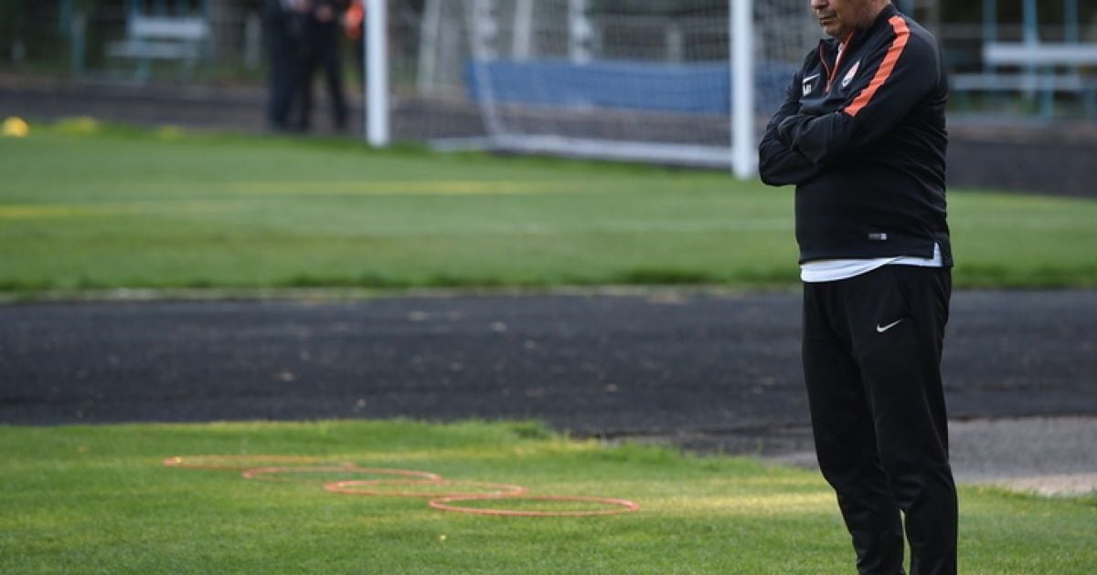 Луческу во время тренировочного процесса