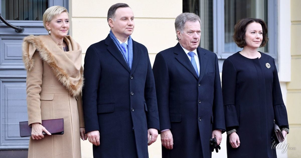 Президент Польши Анджей Дуда, его жена Агата Корнхаузер-Дуда, президент Финляндии Саули Ниинисте и его жена Йенни Хаукио 