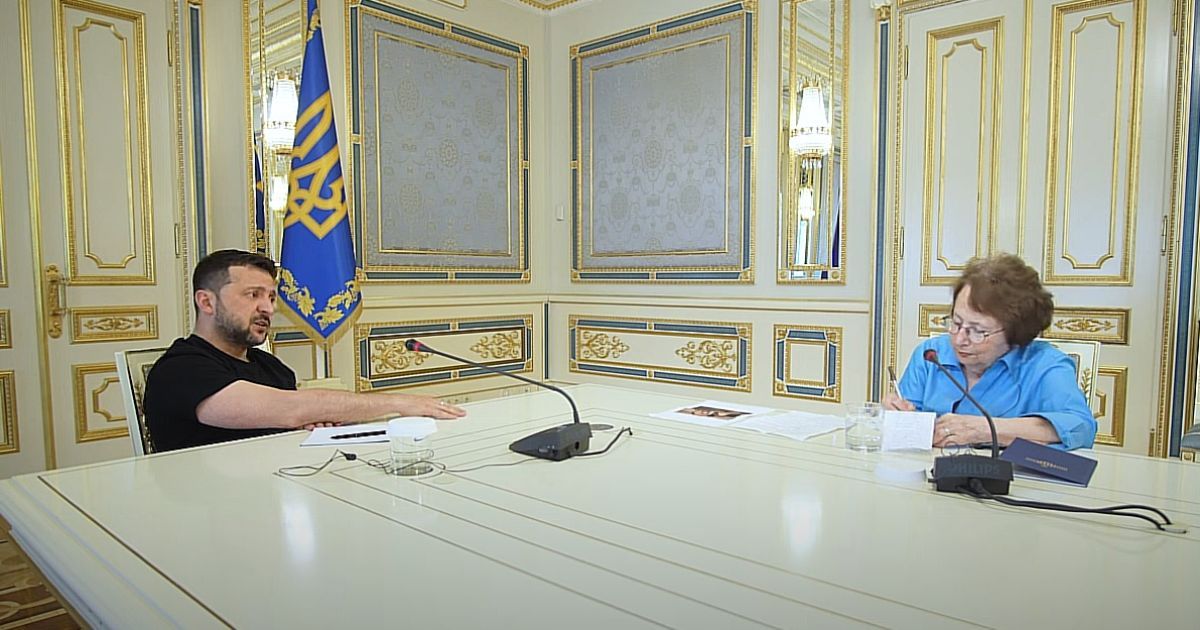 Інтерв'ю президента Володимира Зеленського Труді Рубін, колумністці американського видання The Philadelphia Inquirer.