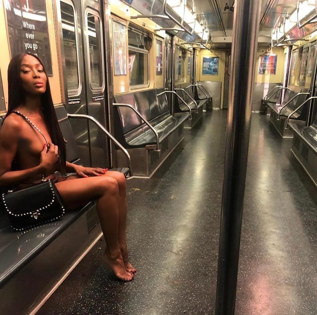 Наоми Кэмпбелл снялась голой в метро – фото — Гламур